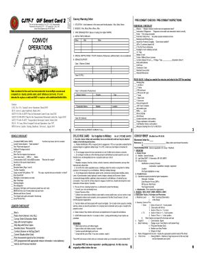 us army convoy smart card|convoy brief format pdf.